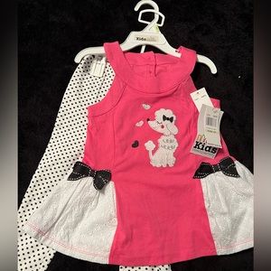 2 Piece Toddler Girls Outfit, 4T